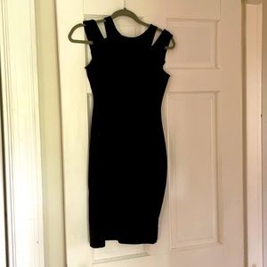 Fitted black dress